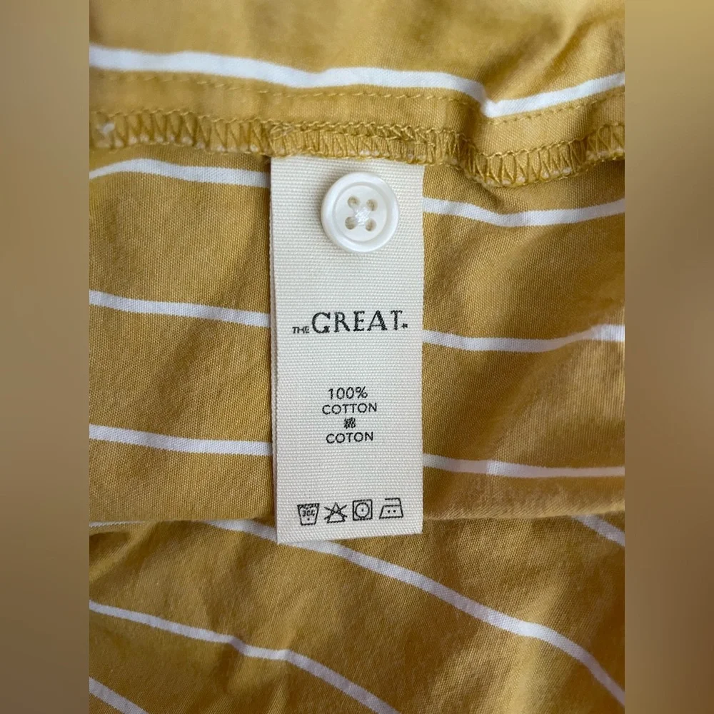 The Great Larel Yellow Striped Maxi Dress Size 2 Pockets - Picture 15 of 16